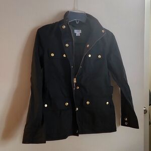 Womens JCrew PXS olive green light weight jacket